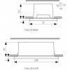 Kanlux 04391 TAXI LED12PR WH-C/M 4000K - Zapustené svietidlo LED