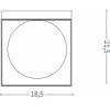 Massive 198132 Stropní svítidlo ideal lux lingotto pl1  1x40w 18,5cm