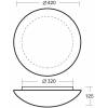 Aura 4 LED 4000°K studená biela 2700lm 20W LED-1L14B07K75/072/NK1W