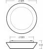 Nástěnné stropní kruhové svítidlo CRATER 4 průměr 420mm výběr varianty