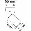 Panlux LM14108001 LEDMED bodové svítidlo METRO 1 GU10 černá 5W 38° 3000K