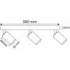 Panlux LM14208007 LEDMED bodové svítidlo METRO 3 GU10 bílá 3x5W 120° 5000K