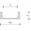 Panlux PN03000040 ALU PROFIL 10mm přisazený - délka 1m