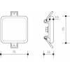 Panlux PN14100018 LED DOWNLIGHT SQUARE IP66 6W 3000K + DIM