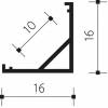 Panlux PN03000109 ALU profil 1m <10mm přisazený rohový černý