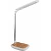 Panlux PN15300015 LED table lamp DIPLOMAT with integrated wireless charger, light wood