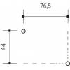 Panlux PN42100020 LEON CIRCLE nástenné záhradné LED svetlo 2W hrdzavé