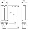 UV lampa na nechty PL-S 9W/10 2pin G23 Philips