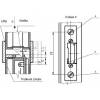 Tesla 4FN 877 02 elektrický zámok so zámkom