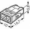 Wago 2273-202 bezskrutková svorka 2x0,5-2,5 mm2