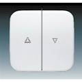 ABB 1713-0-0163 Push button blind switch actuator, alpine white
