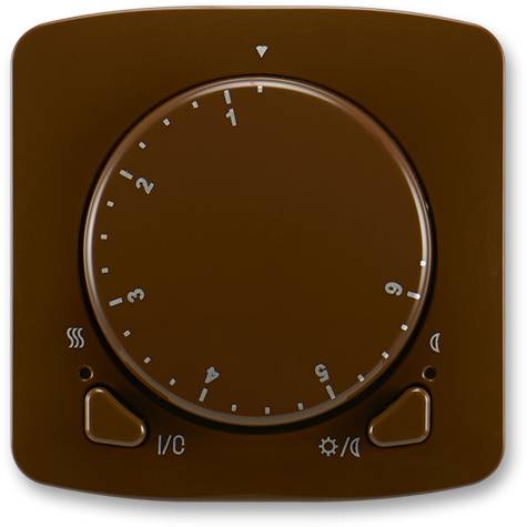 ABB 3292A-A10101 H Univerzálny termostat s otočným nastavením teploty (riadiaca jednotka) hnedý