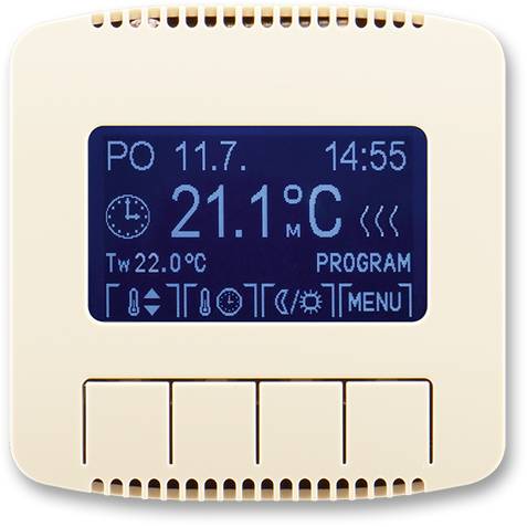 ABB 3292A-A10301 C Univerzálny programovateľný termostat (riadiaca jednotka) slonová kosť