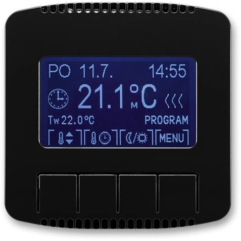 ABB 3292A-A10301 N Univerzálny programovateľný termostat (riadiaca jednotka) čierny