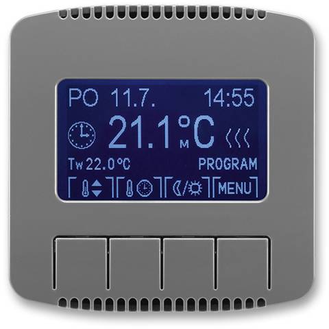 ABB 3292A-A10301 S2 Univerzálny programovateľný termostat (riadiaca jednotka) dymovo šedý
