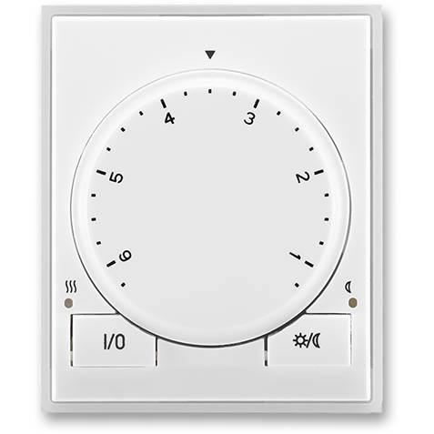 ABB 3292E-A10101 01 Univerzálny termostat s otočným nastavením teploty biely-svetlý biely