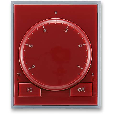 ABB 3292E-A10101 24 Univerzálny termostat s otočným nastavením teploty karmínovo-ľadovo sivý