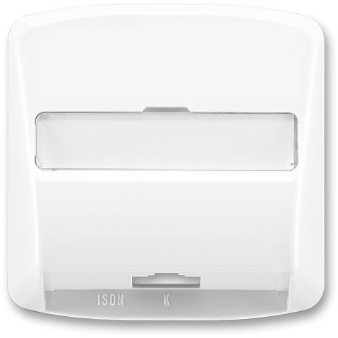 ABB 5013A-A00251 B Kryt zásuvky ISDN, jednostranný, biely