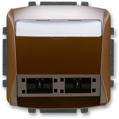 ABB 5014A-A00420 H Kryt komunikačnej zásuvky (pre prvky freenet R&M) hnedý