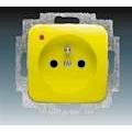 ABB 5598D-A2349Y Socket with surge protection, yellow