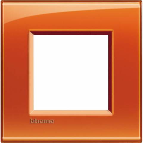 BTicino LivingLight frame square 2-module LNA4802OD farba Orange