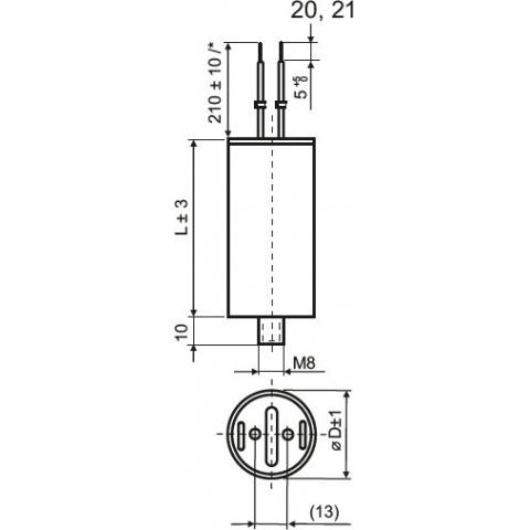 DNA 20mF/APNO 200021/250V compensation capacitor