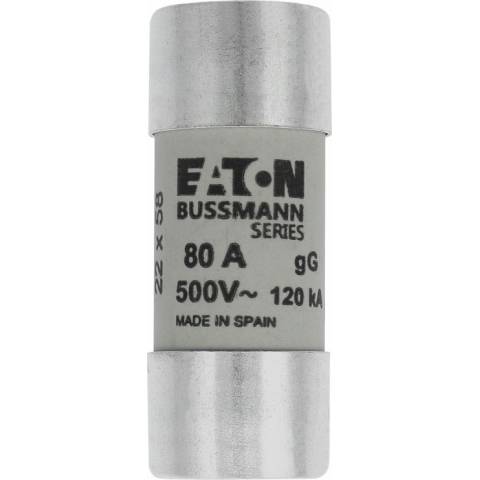 Eaton C22G80 Válcová pojistka 22X58 80A gG 500V PV22