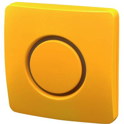 Elektrobock BZ10-12 Žltý bezdrôtový zvonček na batérie