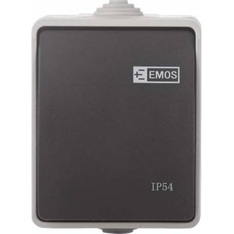 EMOS A1398.2 Přepínač 250 V/10 AX IP54 1 tlačítko