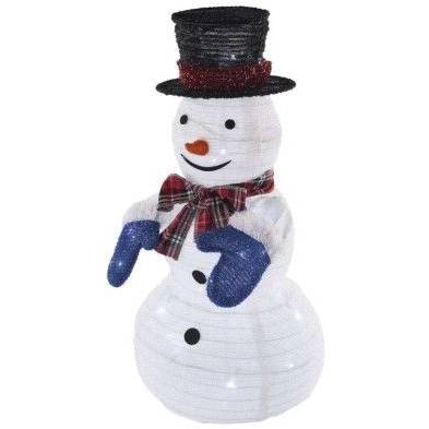 EMOS DCFC35 LED folding snowman, 60 cm, indoor, cool white