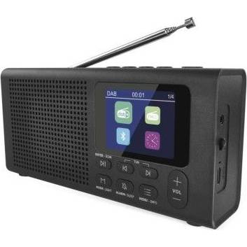 EMOS E0090 Přenosné rádio s Bluetooth, MP3, DAB / DAB+ / FM, černé