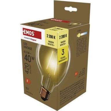 EMOS Lighting Z52032 LED-Lampe Vintage G95 / E27 / 4,5 W (40 W) / 420 lm / warmweiß