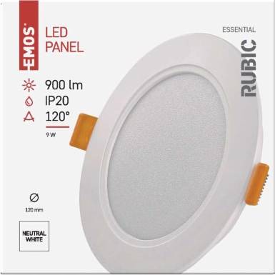 EMOS Lighting ZD1432 LED vestavné svítidlo RUBIC, kruhové, 9W neutrální bílá