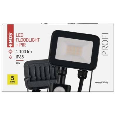 EMOS Lighting ZS2712 LED reflektor PROFI s pohybovým čidlem, 10W neutrální bílá