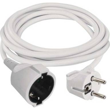 EMOS P0121 Prodlužovací kabel 1,4 m / 1 zásuvka / bílý / PVC / 1 mm2