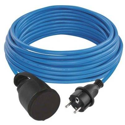 EMOS P01510W Weatherproof extension cable 10 m / 1 socket / black / silicone / 230 V / 1.5 mm2