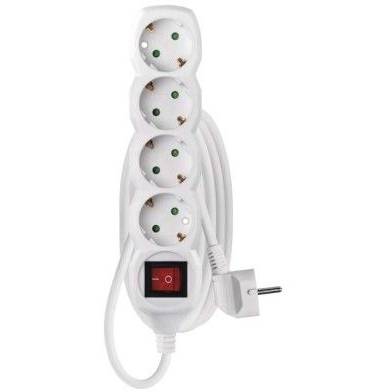 EMOS P1421 Extension cable 1.4 m / 4 sockets / white / PVC / 1 mm2