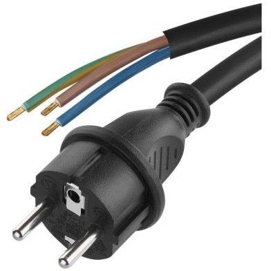 EMOS S03150N Flexo cord rubber/neoprene 3×1mm2, 5m, black
