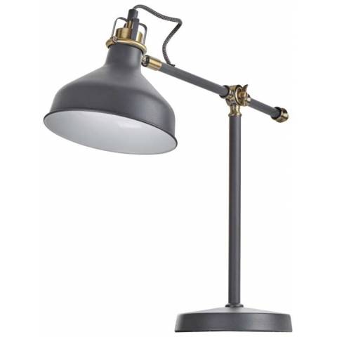 EMOS Z7611 Stolná lampa HARRY pre žiarovku E27, tmavosivá