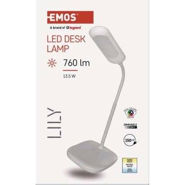 EMOS Z7629W LED-Tischleuchte LILY, weiß