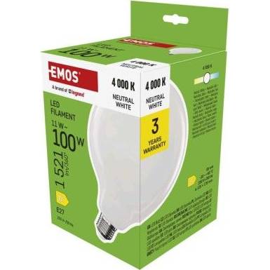 EMOS ZF2D63 Žiarovka LED G125 / E27 / 11 W (100 W) / 1521 lm / neutrálna biela