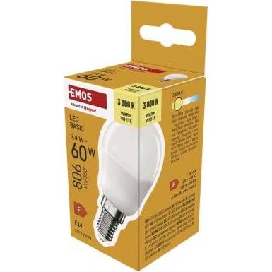 EMOS ZL1F42 LED bulb Basic Mini Globe / E14 / 9,4 W (60 W) / 806 lm / warm white