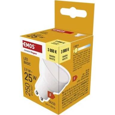 EMOS ZL8F02 LED bulb Basic MR16 / GU10 / 2,9 W (25 W) / 250 lm / warm white