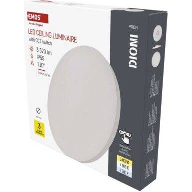 EMOS ZM7152 LED-Downlight DIONI rund, weiß, 32W, mit CCT-Änderung