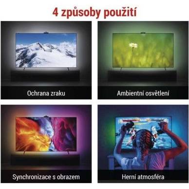 EMOS ZTV75 GoSmart Ambientné LED RGB osvetlenie pre 75