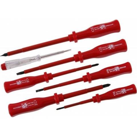 Festa 463208 7-piece flat and Phillips screwdriver set and phase tester