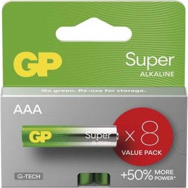 GP B01138 Alkalická baterie GP Super AAA (LR03), 8 ks