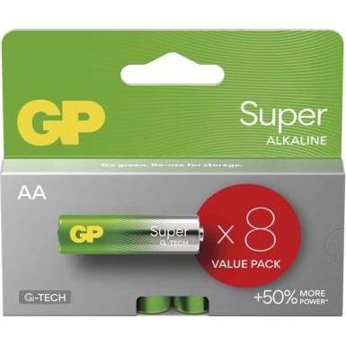 GP B01238 Alkalická baterie GP Super AA (LR6), 8 ks