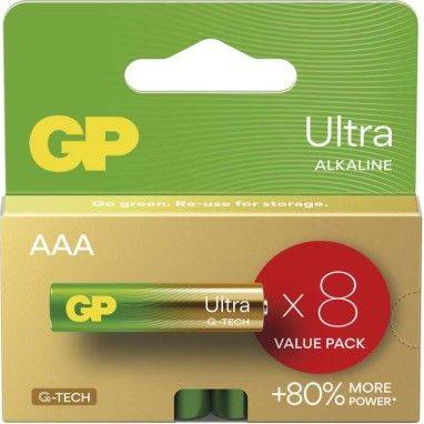 GP B02138 GP Ultra AAA Alkaline-Batterien (LR03), 8 Stück