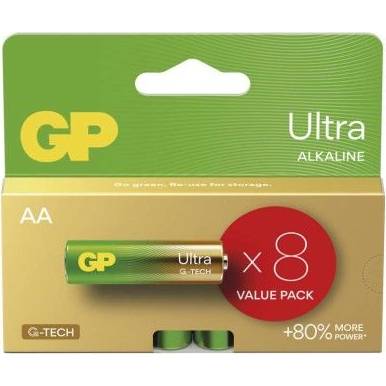 GP B02238 GP Ultra AA alkaline battery (LR6), 8 pcs